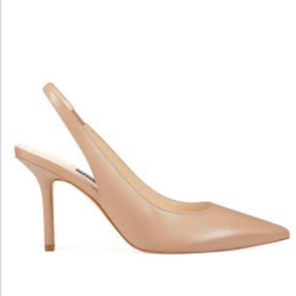 Nine West Natural Cream Slingback Pumps